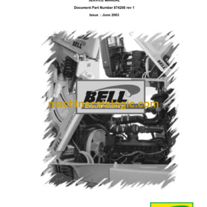 Bell 1866A & 1866AF Rigid Tractor Service Manual (874268, June 2003)