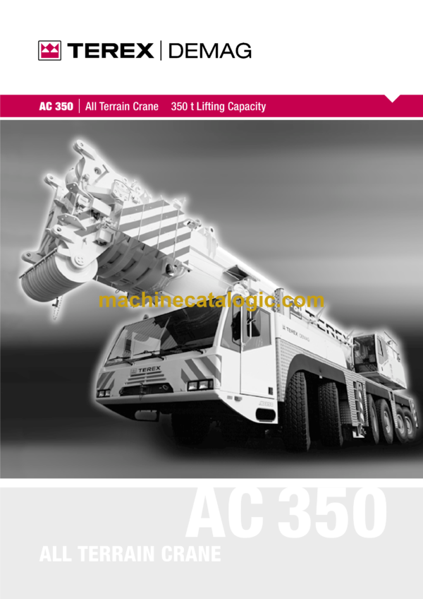 Terex AC350 Crane 350t Lifting Capacity Training Manual