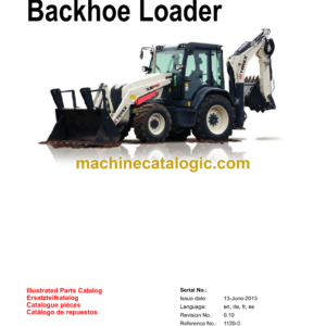 Terex TLB840SM, TLB840PM Tier4 Interim Backhoe Loader Parts Catalog