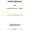 Bell B50D 6X6 SS ADT MK 6.1 Articulated Dump Truck Parts Manual (872267) (A850D61)