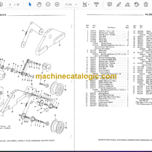 Gehl HL2500A Skid Loader Service Parts Manual (901572)