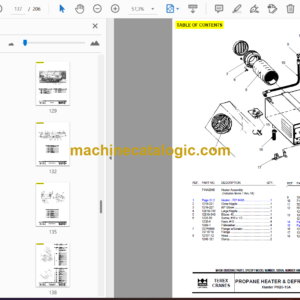 Terex T500 Series Crane Parts Manual (12261-228)