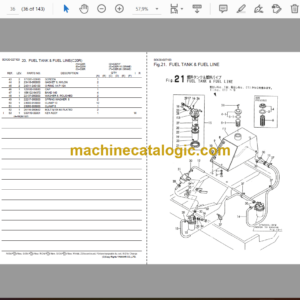 Yanmar C20R, CR25W, CR30R Tracked Dumper Parts Catalog (0CK30-G27103)