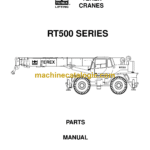 Terex RT500 Series Crane Parts Manual