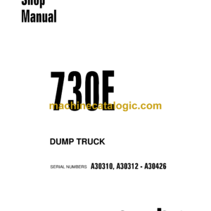 Komatsu 730E Dump Truck Shop Manual (CEBM014801)