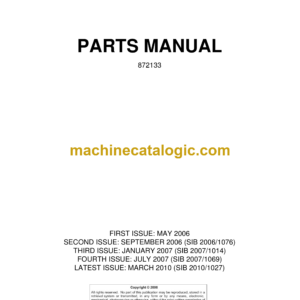 Bell B30D & B25D 6X6 ADT Mk IV Articulated Dump Truck Parts Manual (872133)