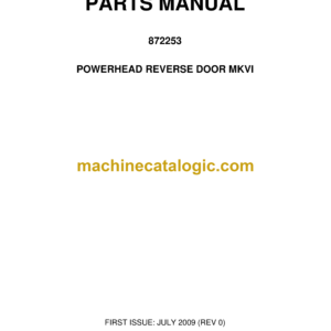 Bell Powerhead Reverse Door Mk VI Parts Manual (872253)