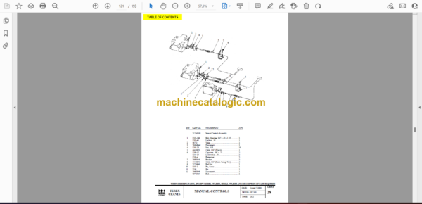 Terex RT500 Series Crane Parts Manual - Image 2