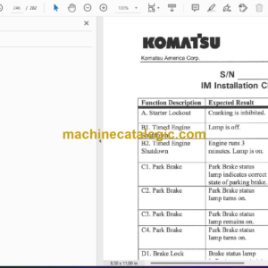 Komatsu 960E-1K Dump Truck Field Assembly Manual (CEAW006500)