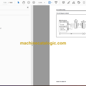 Komatsu HD465-7R, HD605-7R Dump Truck Shop Manual (SEN02283-21)