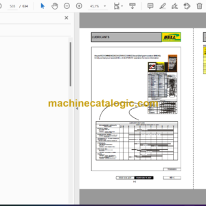 Bell B50D 6X6 ADT, B50D 6X6 SS ADT Articulated Dump Truck Parts Manual (872107)