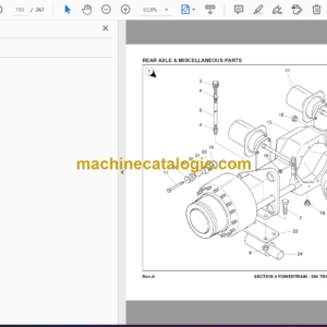 Bell 904 Rigid Tractor Parts Manual (874060)