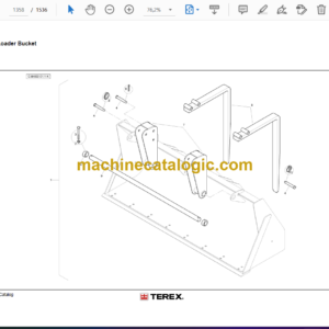 Terex TLB840SM, TLB840PM Tier4 Interim Backhoe Loader Parts Catalog