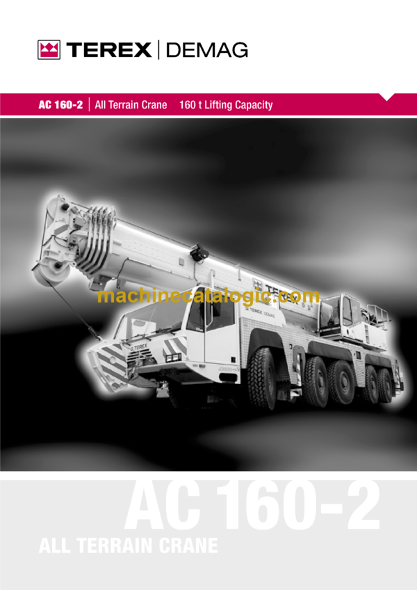 Terex AC160-2 160t Lifting Capacity Crane Training Manual