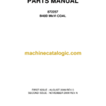 Bell B40D MkVI COAL Articulated Dump Truck Parts Manual (872257)
