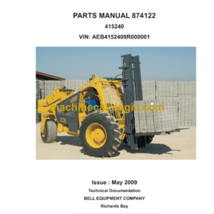 Bell 120A 2.75T Forklift Parts Manual (415240, 874019)