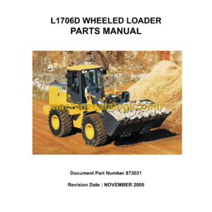 Bell L1706D Wheeled Loader Parts Manual (873031)