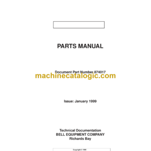 Bell 225C Logger Parts Manual (874017)