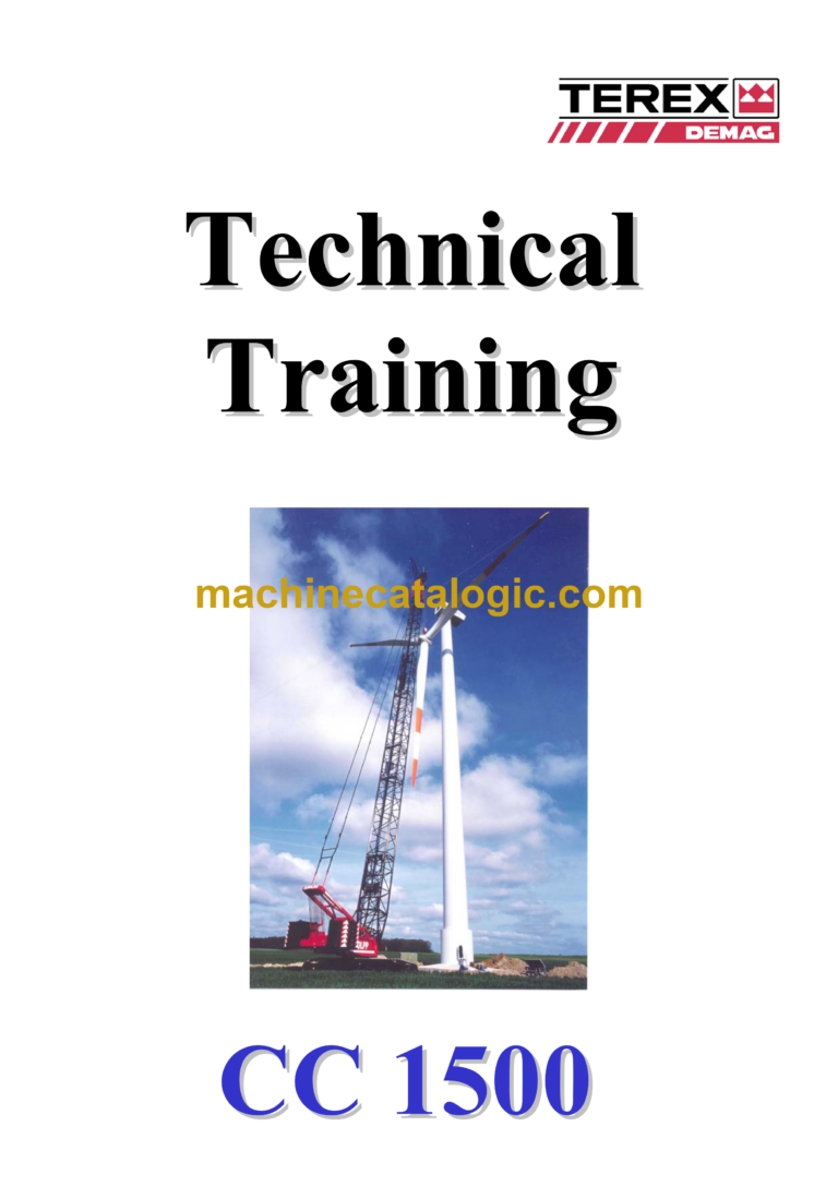 Terex CC1500 Crane Technical Manual