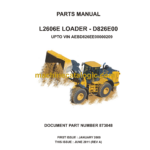 Bell L2606E Loader D826E00 Parts Manual (873048)