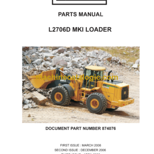 Bell L2706D Mk I Wheeled Loader Parts Manual (874076)