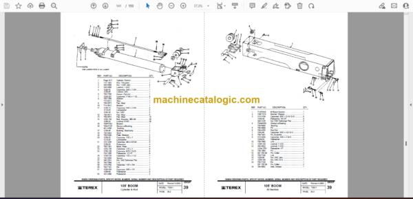 Terex T300-1 Crane Parts Manual - Image 2