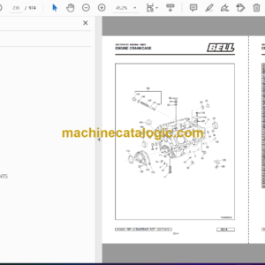 Bell B40D, B35D 6X6 ADT MK 7.2, B35D 6X6 WDB ADT MK 7.2 Articulated Dump Truck Parts Manual (872343) (A840D72, A835D72, A836D72)