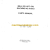 Bell B25 6x6 ADT Articulated Dump Truck Parts Manual (870053)