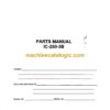Broderson IC-250-3B Crane Parts Manual