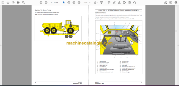 Bell B16B 6X2 Articulated Dump Truck Operator's and Maintenance Manual (870979) - Image 2