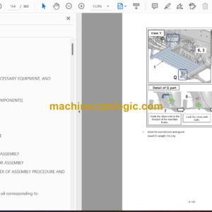 Komatsu HD785-8 Dump Truck Field Assembly Instruction (GEN00183-08)