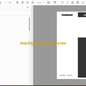 Yanmar V3-5A Wheel Loader Parts Catalog (0CK20-M36901EN)