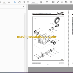 Bell B30D 6X6 ADT, B25D 6X6 ADT Articulated Dump Truck Parts Manual (872085, 2005 May)