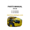 Bell B25L 4X4 MKII, 906, 210, SAHR, B30L 4X4 MKII, 906, 210, SAHR, B35L 4X4 ANGLO, 906, 210, SAH Articulated Dump Truck Parts Manual (872126)