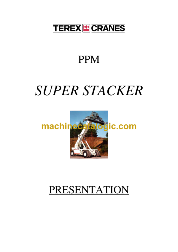 Terex TFC45 PPM Super Stacker Operator's Manual