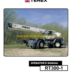 Terex RT300-1 Crane Operator's Manual