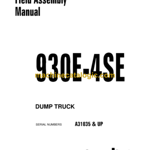 Komatsu 930E-4SE Dump Truck Shop Manual (CEAW007001)