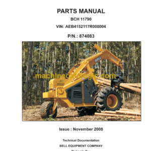 Bell 220E Tri-Logger Parts Manual (874083)