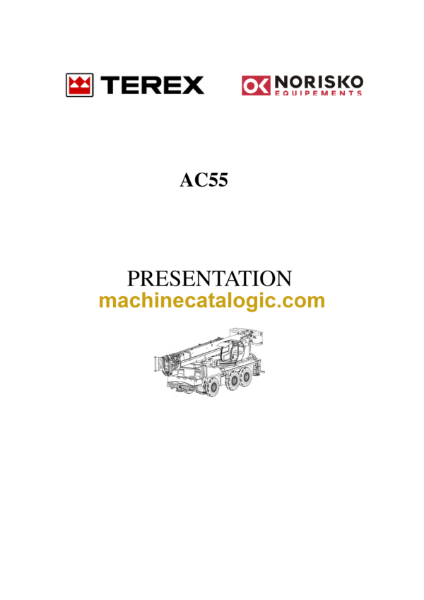 Terex AC55 Crane Technical Data & Load Chart