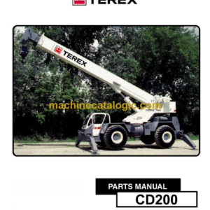 Terex CD200 Crane Parts Manual (12261-226)