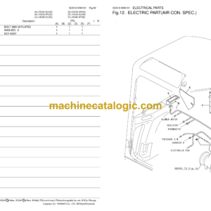 Yanmar VIO40-3 Excavator Parts Catalog (0CS10-M45101EN)