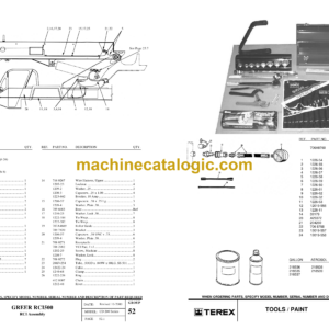 Terex CD200 Crane Parts Manual (12261-226)