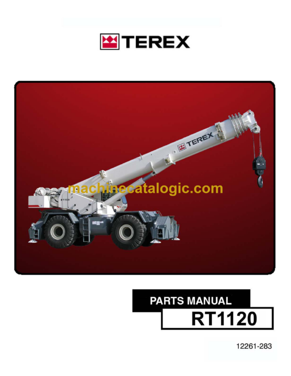 Terex RT1120 Crane Parts Manual