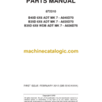 Bell B40D, B35D 6X6 ADT MK 7, B35D 6X6 WDB ADT MK 7 Articulated Dump Parts Manual (872310) (A840D70, A835D70, A836D70)