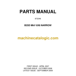 Bell B25D Mk V 6x6 Narrow Parts Manual (872246)