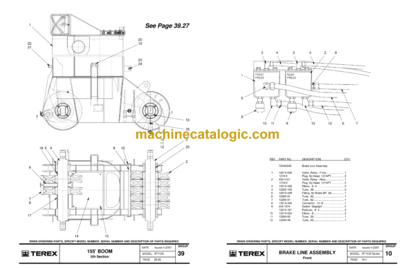 Terex RT1120 Crane Parts Manual - Image 4