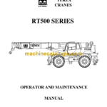 Terex RT500 Series Crane Operator and Maintenance Manual