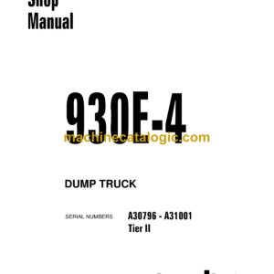 Komatsu 930E-4 Dump Truck Shop Manual (CEBM022203)