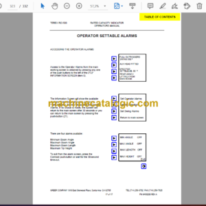 Terex RT500 Series Crane Operator and Maintenance Manual