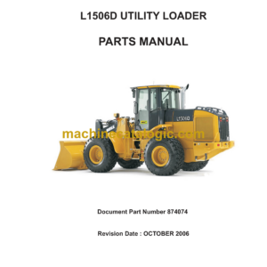 Bell L1506D Utility Loader Parts Manual (874074)